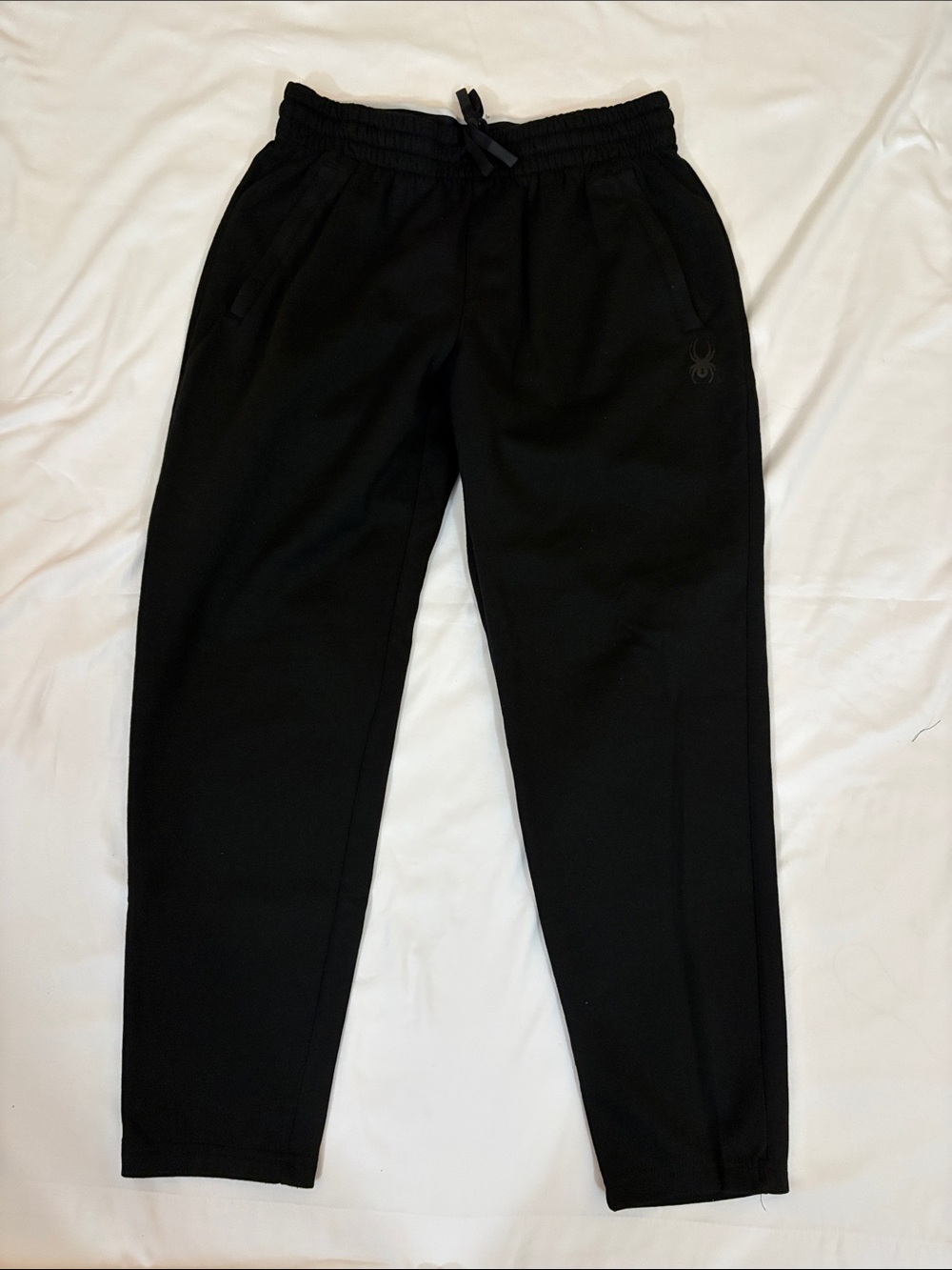 Spyder Men's Black Joggers with Subtle Logo
